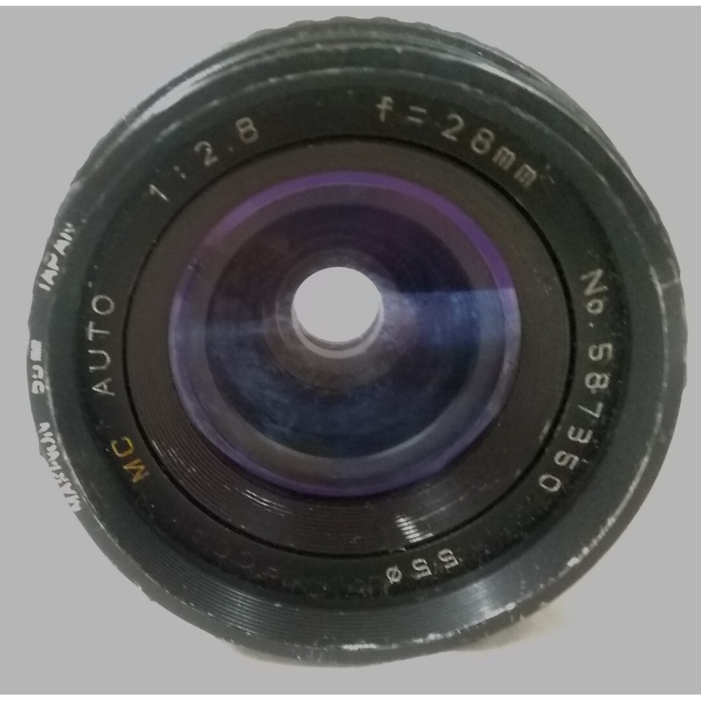 Vintage Camera Lens Focal‎ MC Auto 1:2.8 f=28mm 55 No 587350 READ